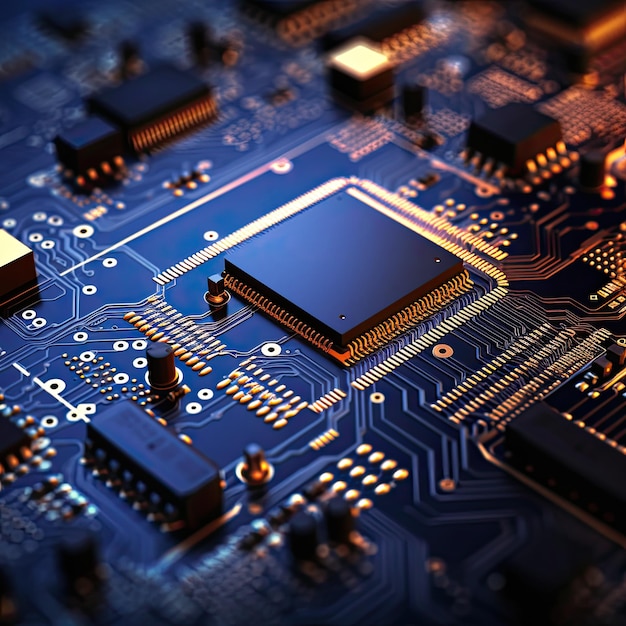 A circuit board with surfacemounted components