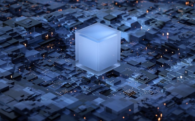 Circuit- en materiaalwetenschap en technologie 3D-rendering