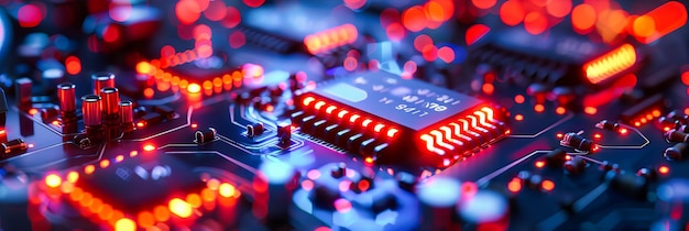 Photo the circuit of innovation a deep dive into digital mechanics the heartbeat of modern technology