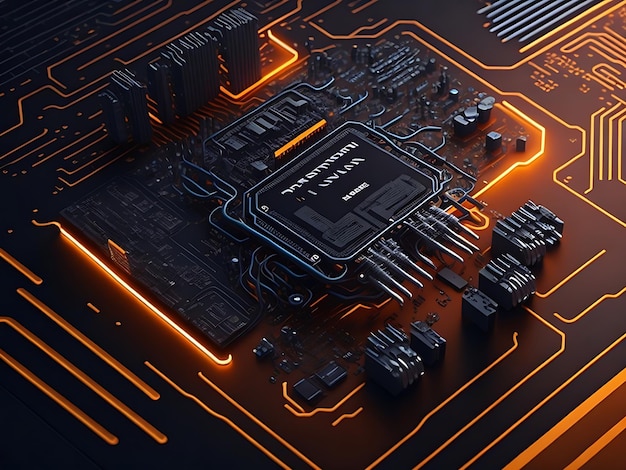 circuit ryzen board background