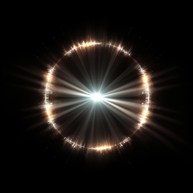 Photo circular abstract light flare