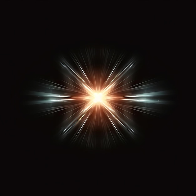 Photo circular abstract light flare
