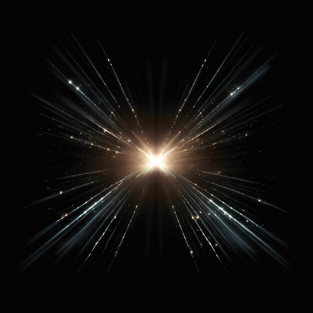 Photo circular abstract light flare