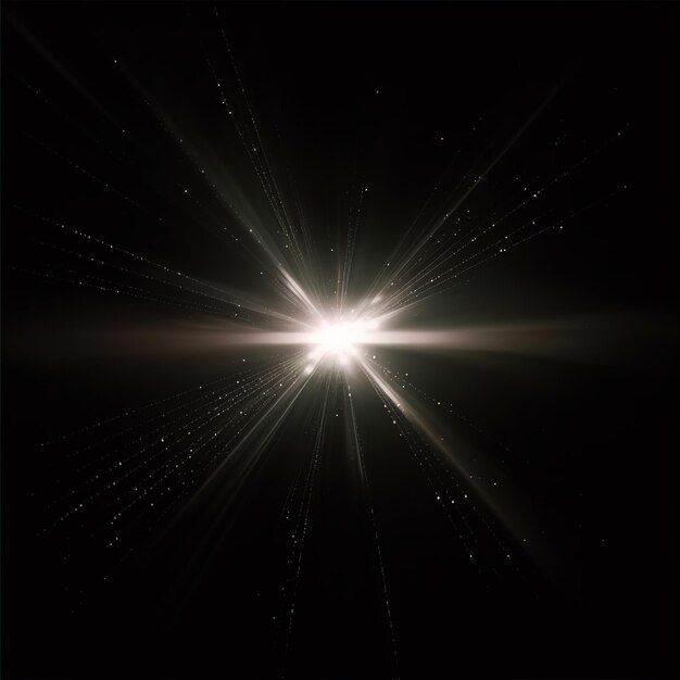 Foto flare luminoso circolare astratto