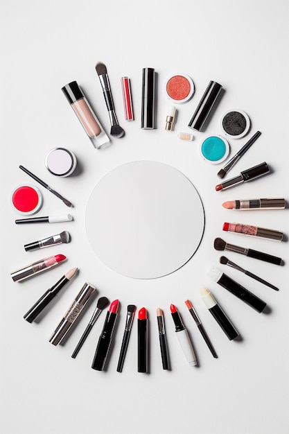 Circular Array of Makeup Materials Center