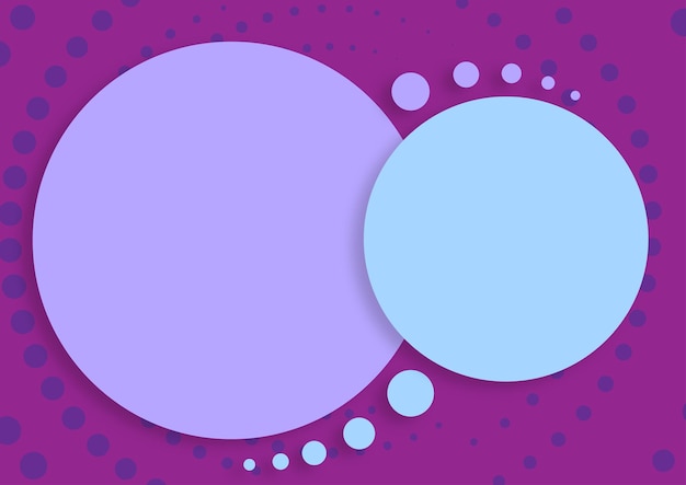 Circular blank chat s with colorful background design communication bubble template representing