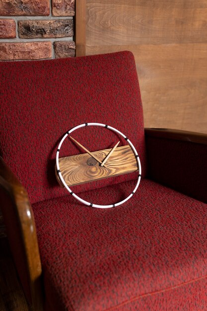 Circular clock indoors still life