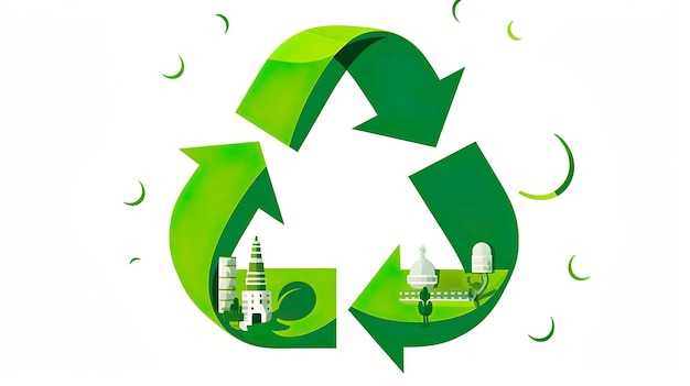 Circular economy icon Sustainable development