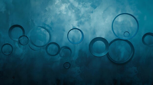 Circular Harmony Tranquil and Balanced Composition of Circles in Background Art