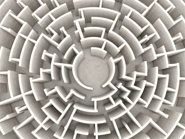 Circular maze 3d