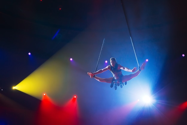 Circus actress acrobat performance