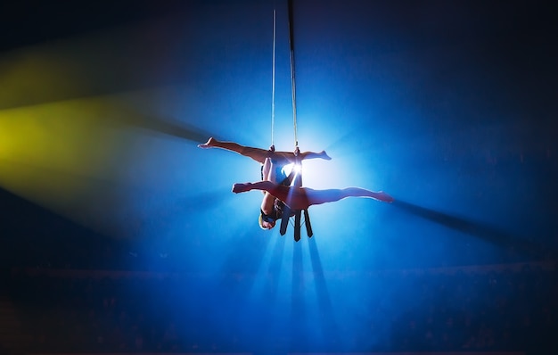 Circus actress acrobat performance