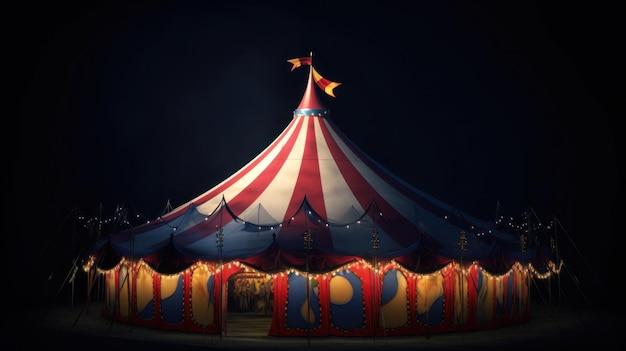 Circus background Illustration AI GenerativexA