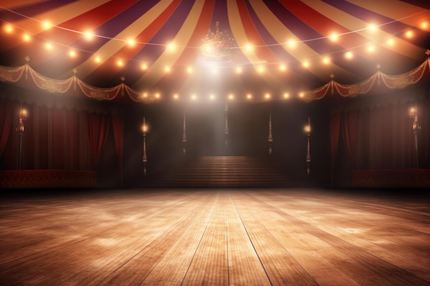 Circus background Illustration AI GenerativexA