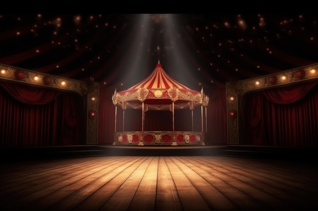 Circus background Illustration AI GenerativexA