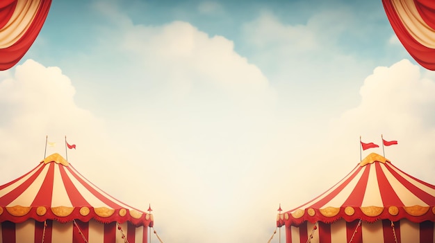 Circus frame background circus tent background with copy space