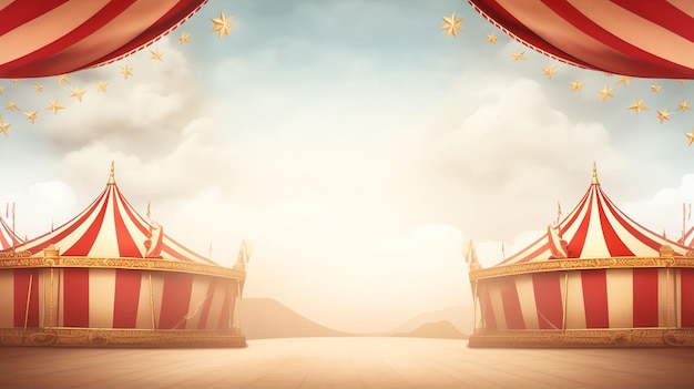 Circus frame background circus tent background with copy space