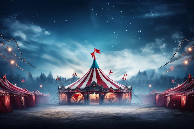 Foto sfondio della tenda del circo