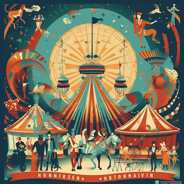 Photo the circus pattern