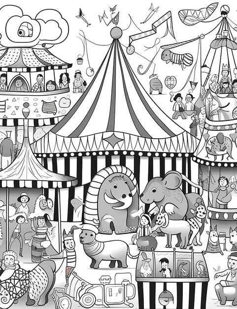 Photo the circus pattern