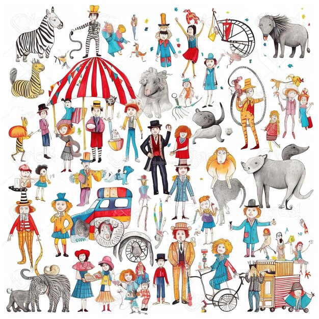 Photo the circus pattern