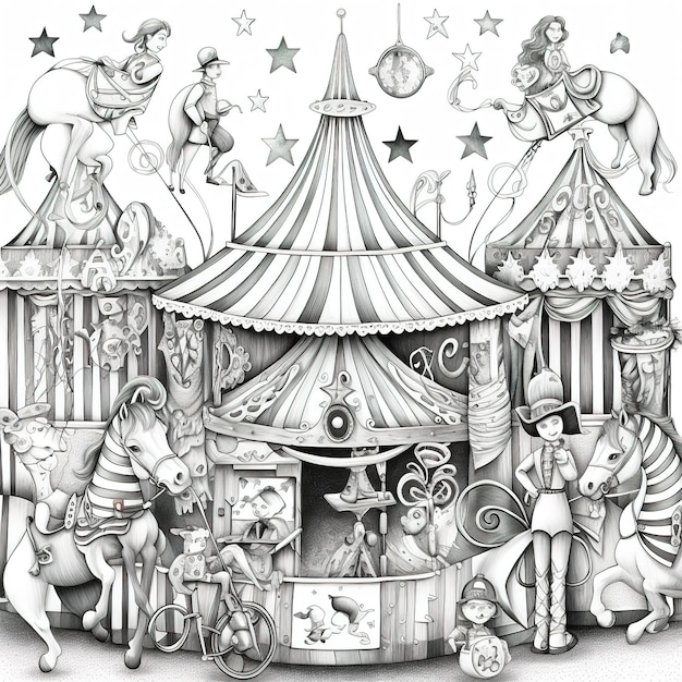 Photo the circus pattern