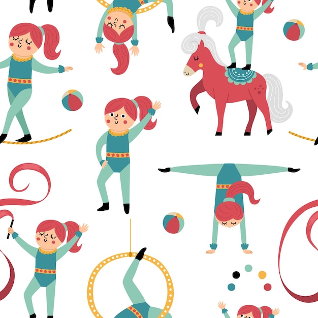 Circus Seamless Pattern