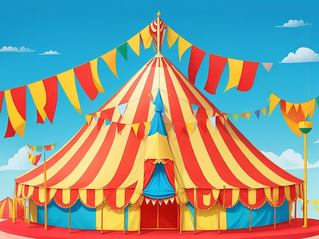 Circus tent background