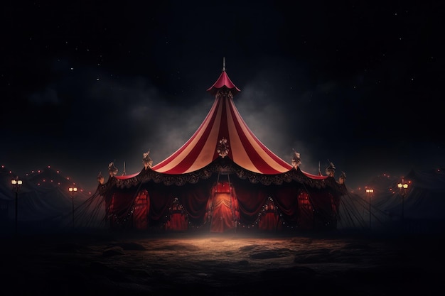 Circus tent Illustration AI GenerativexA