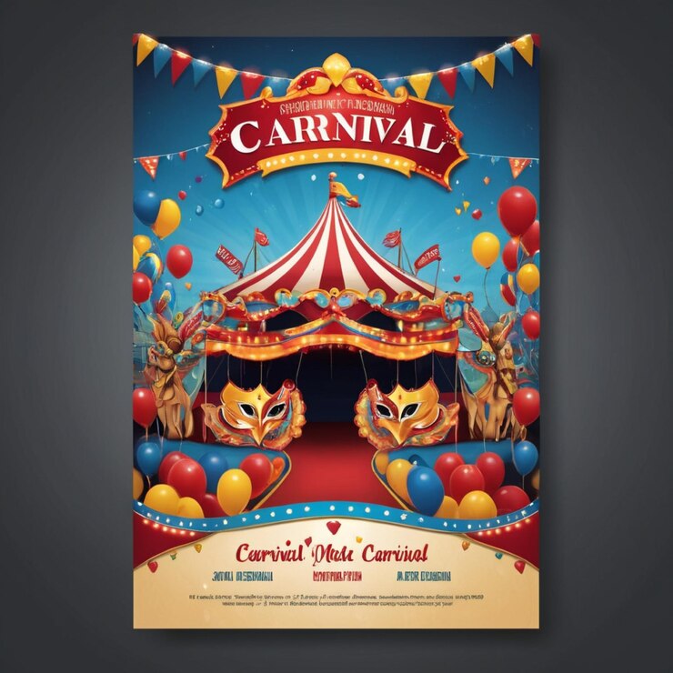 Photo a circus tent with a circus tent on the top