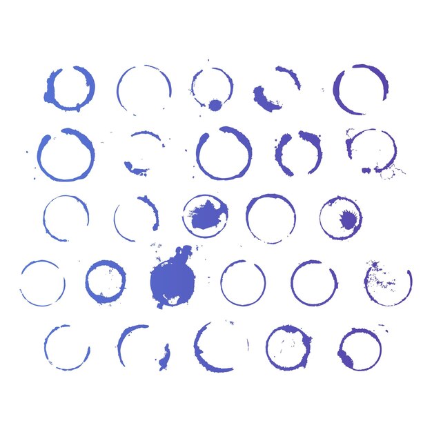 cirkel splash vorm items gradiënt effect foto jpg vector set