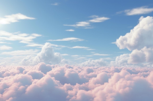 Cirrocumulus clouds in serene skies