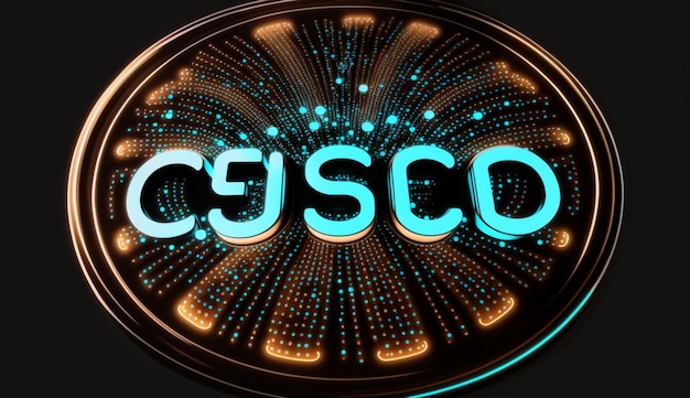 Дизайн логотипа Cisco, символ компании, иллюстрационная картинка, созданная искусственным интеллектом