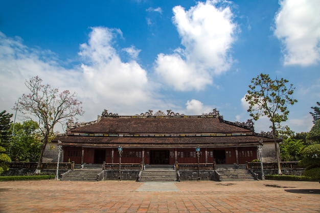 Citadel bij Imperial Royal Palace, Verboden stad in Hue, Vietnam