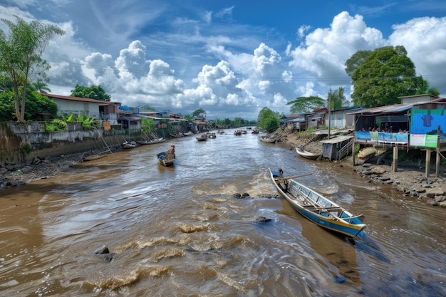 Citarum River in West Java Indonesia Long polluted vital