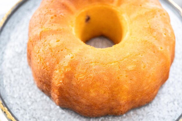 Citroen cranberry bundt cake