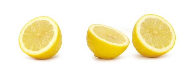 citroen op witte achtergrond wordt geïsoleerd die
