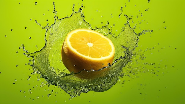 citroen splash citroenschijfje halve citroen fotografie