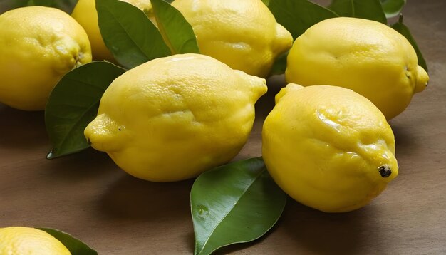 Foto citroenen met blad