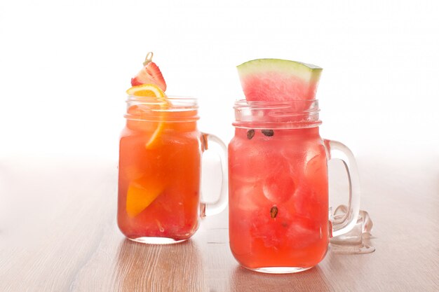 Citrus and berry drinks