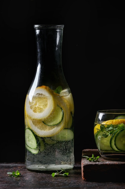 Citrus cucumber sassy water