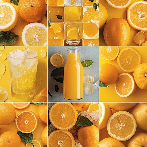 Photo citrus delights collage artwork