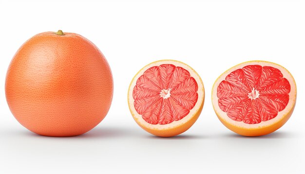 Foto citrus essence grapefruit elevation vista laterale isolata