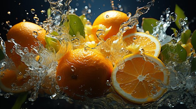 Citrus explosion with oranges and lemons