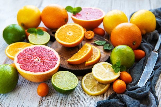 Citrus fresh fruits