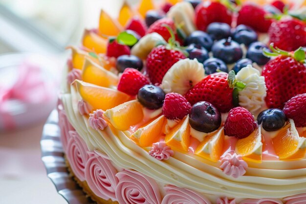 Citrus Fruit Embellished Cake