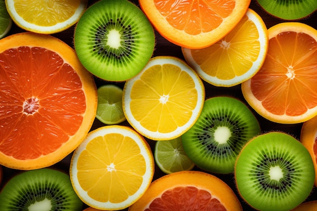 Citrus fruits background