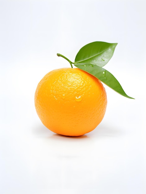 Citrus Highlight Orange on Clean Background