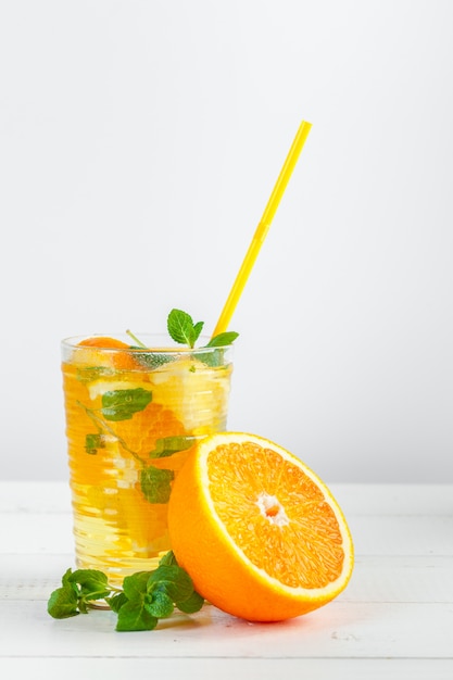 Citrus lemonade with mint