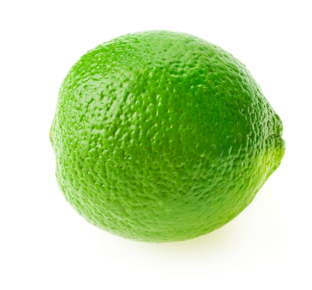 Citrus lime fruit isolated on white background